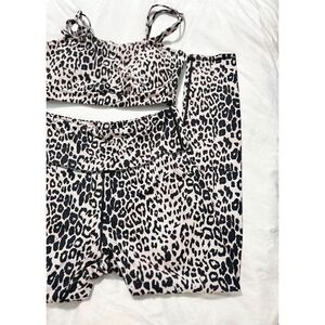 Athletic sports bra and leggings